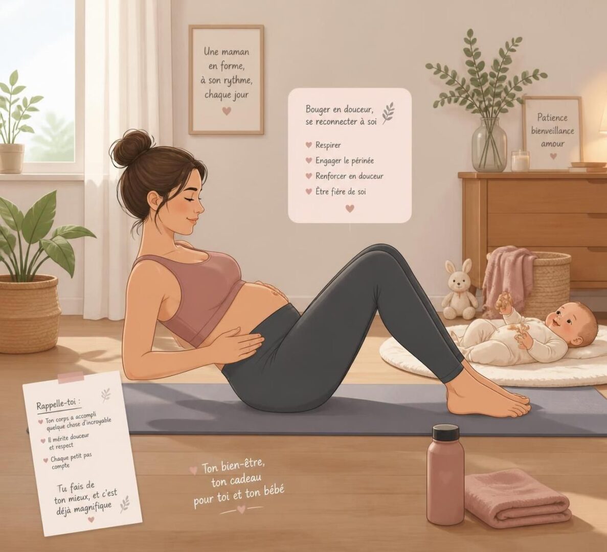 Retour au sport après bébé : comment faire quand chaque journée part dans tous les sens 1 découvrez nos conseils pratiques pour reprendre le sport après la naissance de bébé, même quand vos journées sont bien remplies et pleines d'imprévus.